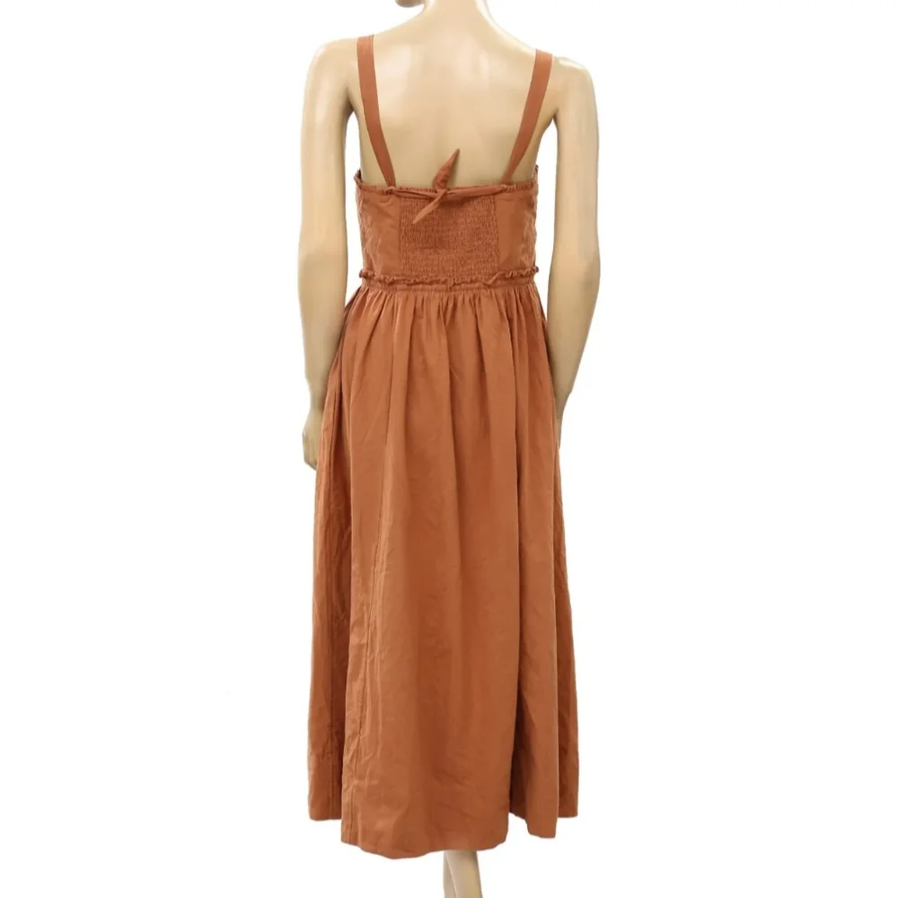 NWT Free People Cotton Midi Dress - Small Petite - Picture 5 of 15